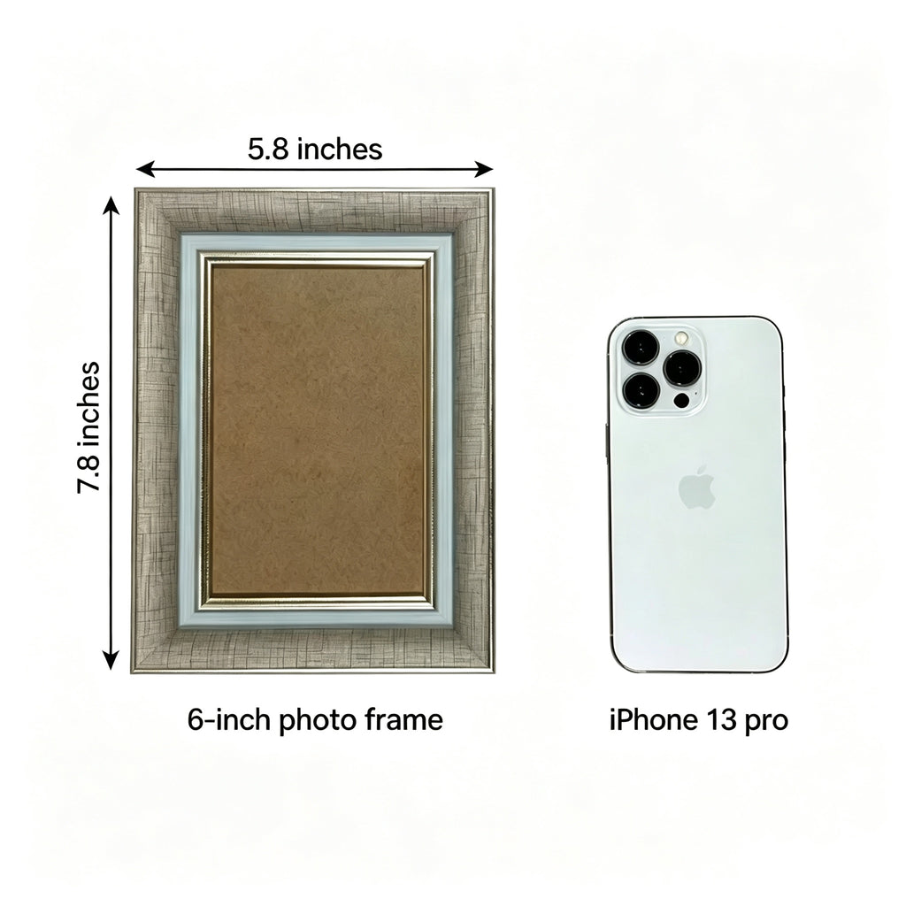 Custom Handmade Wool Felt Pet Portrait | 6 Inch Paw Decor Desktop Photo Frame