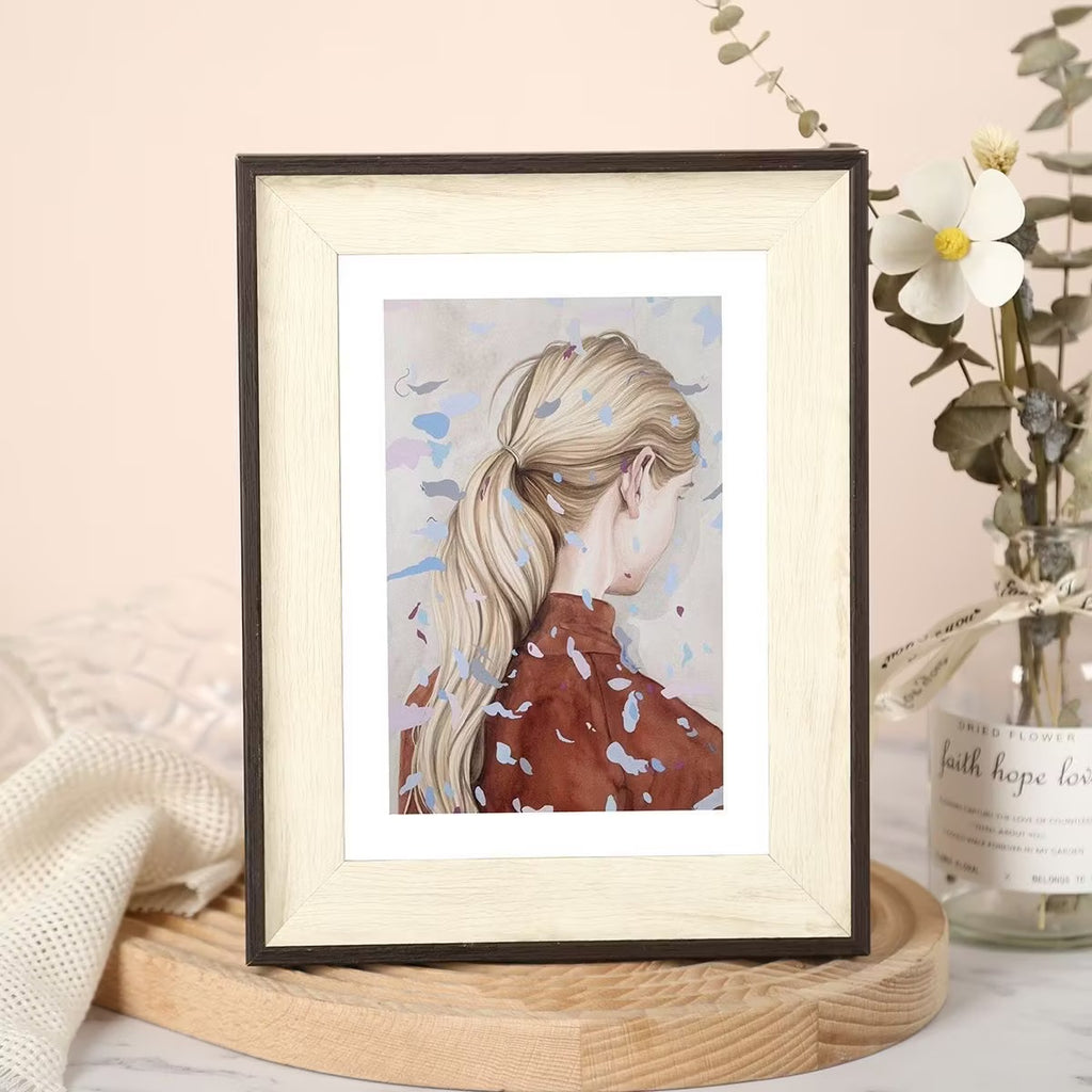 Custom Handmade Wool Felt Pet Portrait | 6 Inch Paw Decor Desktop Photo Frame